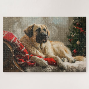 Anatolische Herdershond Kerstmis Festiviteit Legpuzzel