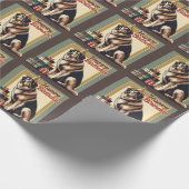 Anatolische herdershond kleurrijk cadeaupapier (Hoek)