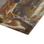 Anatolische Herdershond Kookt in Keuken Snijplank (Hoek)