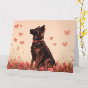 Anatolische Herdershond met Rozen - Valentijnsdag Kaart
