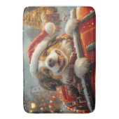 Anatolische Herdershond Roller Coaster Kerstmis Badmat (Voorkant Verticaal)