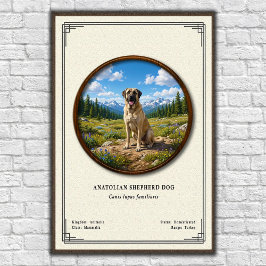 Anatolische Herdershond Zoologie Serie Poster