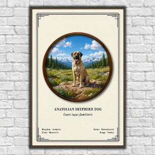 Anatolische Herdershond Zoologie Serie Poster
