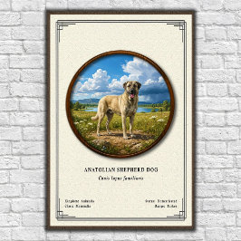 Anatolische Herdershond Zoologie Serie Poster