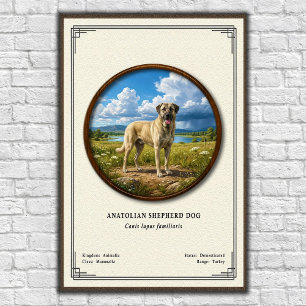 Anatolische Herdershond Zoologie Serie Poster