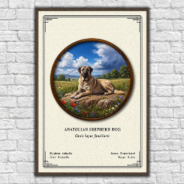 Anatolische Herdershond Zoölogische Serie Poster