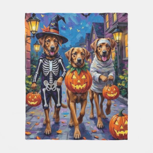 Anatolische herdershonden Halloween kostuums Fleece Deken (Voorkant)