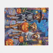 Anatolische herdershonden Halloween kostuums Fleece Deken (Voorkant (Horizontaal))