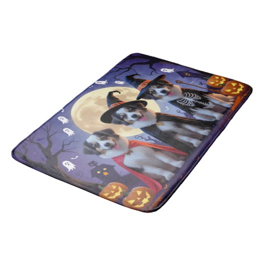 Anatolische Herdershonden Pompoen Halloween Grappi Badmat (Gekanteld)
