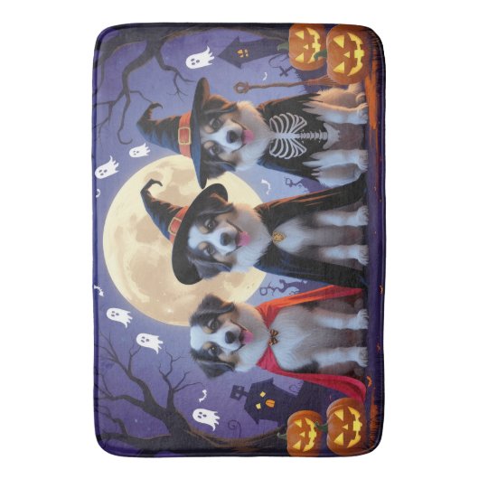 Anatolische Herdershonden Pompoen Halloween Grappi Badmat (Voorkant Verticaal)