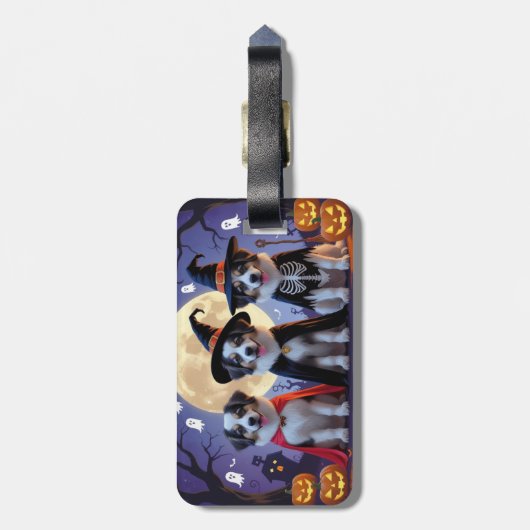 Anatolische Herdershonden Pompoen Halloween Grappi Bagagelabel (Achterkant verticaal)