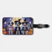 Anatolische Herdershonden Pompoen Halloween Grappi Bagagelabel (Achterkant horizontaal)