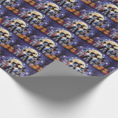 Anatolische Herdershonden Pompoen Halloween Grappi Cadeaupapier (Hoek)