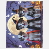 Anatolische Herdershonden Pompoen Halloween Grappi Fleece Deken (Voorkant)