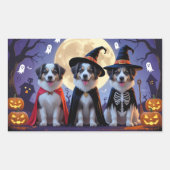 Anatolische Herdershonden Pompoen Halloween Grappi Rechthoekige Sticker (Voorkant)