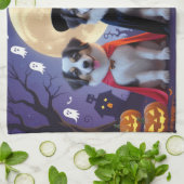 Anatolische Herdershonden Pompoen Halloween Grappi Theedoek (Gevouwen)