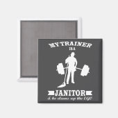 Anatoly My Trainer Is Janitor Funny Gym Prank  Magneet (Voorkant / Achterkant)
