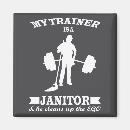Anatoly My Trainer Is Janitor Funny Gym Prank  Magneet (Voorkant)