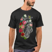Anatomical Heart And Flowers Show Your Love Women  T-shirt (Voorkant)