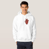 Anatomical Heart Art – Red Vintage Illustration De Hoodie (Voorkant volledig)