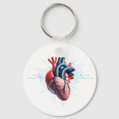 Anatomical Heart - Artistic Medical Illustration Sleutelhanger (Voorkant)