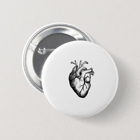 Anatomical Heart Badge Ronde Button 5,7 Cm (Voorkant /achterkant)