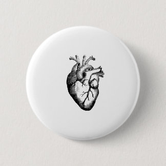 Anatomical Heart Badge Ronde Button 5,7 Cm
