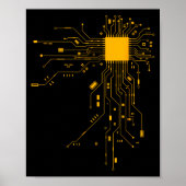 Anatomical Heart Cpu Processor Computer Science Pr Poster (Voorkant)