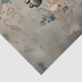 Anatomical Heart Floral Decoupage Paper Tissuepapier (Detail)