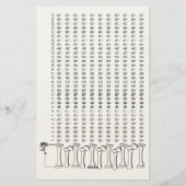 Anatomical Heart Habit Tracker – Gothic Habit Trac Briefpapier (Achterkant)