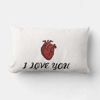 Anatomical Heart “I LOVE YOU” Design Kussen