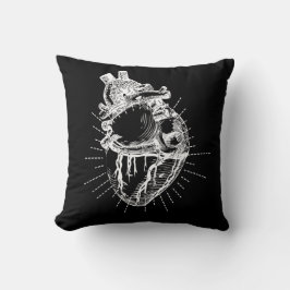 Anatomical Heart Illustration Sierkussen