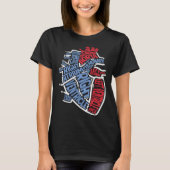 Anatomical Heart Medical Parts Cardiologist Surgeo T-shirt (Voorkant)