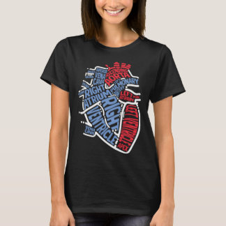 Anatomical Heart Medical Parts Cardiologist Surgeo T-shirt