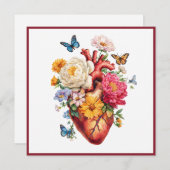 Anatomical Heart Valentine  Feestdagenkaart (Voorkant / Achterkant)