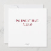 Anatomical Heart Valentine  Feestdagenkaart (Achterkant)