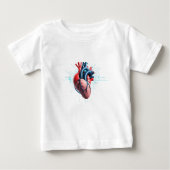 Anatomical Heart with EKG - Medical Art Design (Voorkant)