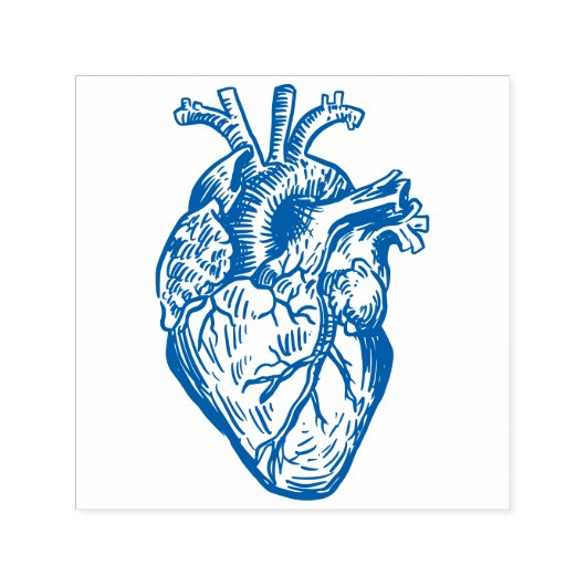 Anatomical Heart Zelfinktende Stempel (Design)