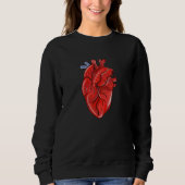 Anatomical Humain Heart Anatomy Science Physiology Trui (Voorkant)