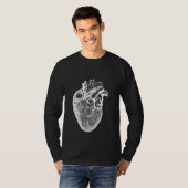 Anatomical Human Heart Illustration Cardiologist V T-shirt (Voorkant volledig)