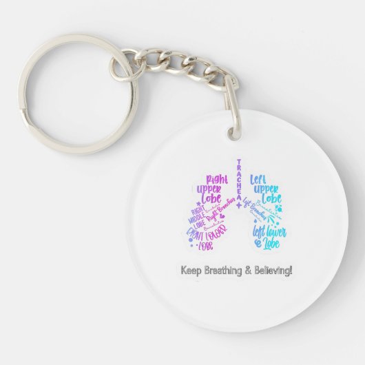 Anatomical Lungs with  Sleutelhanger (Voorkant)