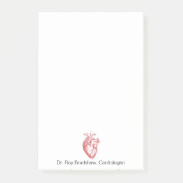Anatomical Red Heart Illustration Medical Post-it® Notes