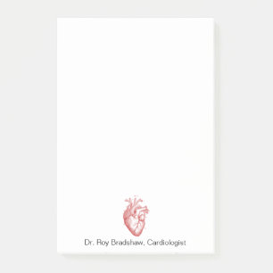 Anatomical Red Heart Illustration Medical Post-it® Notes