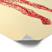  anatomie 1920-arteriekunst afdrukken poster (Hoek)