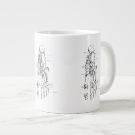  anatomie Art Botten van de voet Grote Koffiekop