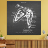 Anatomie Art no.1 Schoudergewricht Canvas Afdruk (Insitu (Woonkamer))