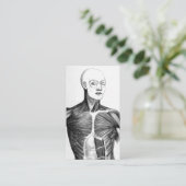  anatomie | B/W Torso (circa 1852) Visitekaartje (Staand voorkant)