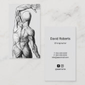 anatomie-backchiropractor visitekaartje (Voorkant / Achterkant)