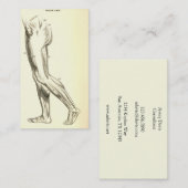  anatomie | Beenspieren II (ca. 1852) Visitekaartje (Voorkant / Achterkant)