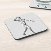  anatomie bij de mens, mannelijke lichaampjes bier onderzetter (Linkerzijde)